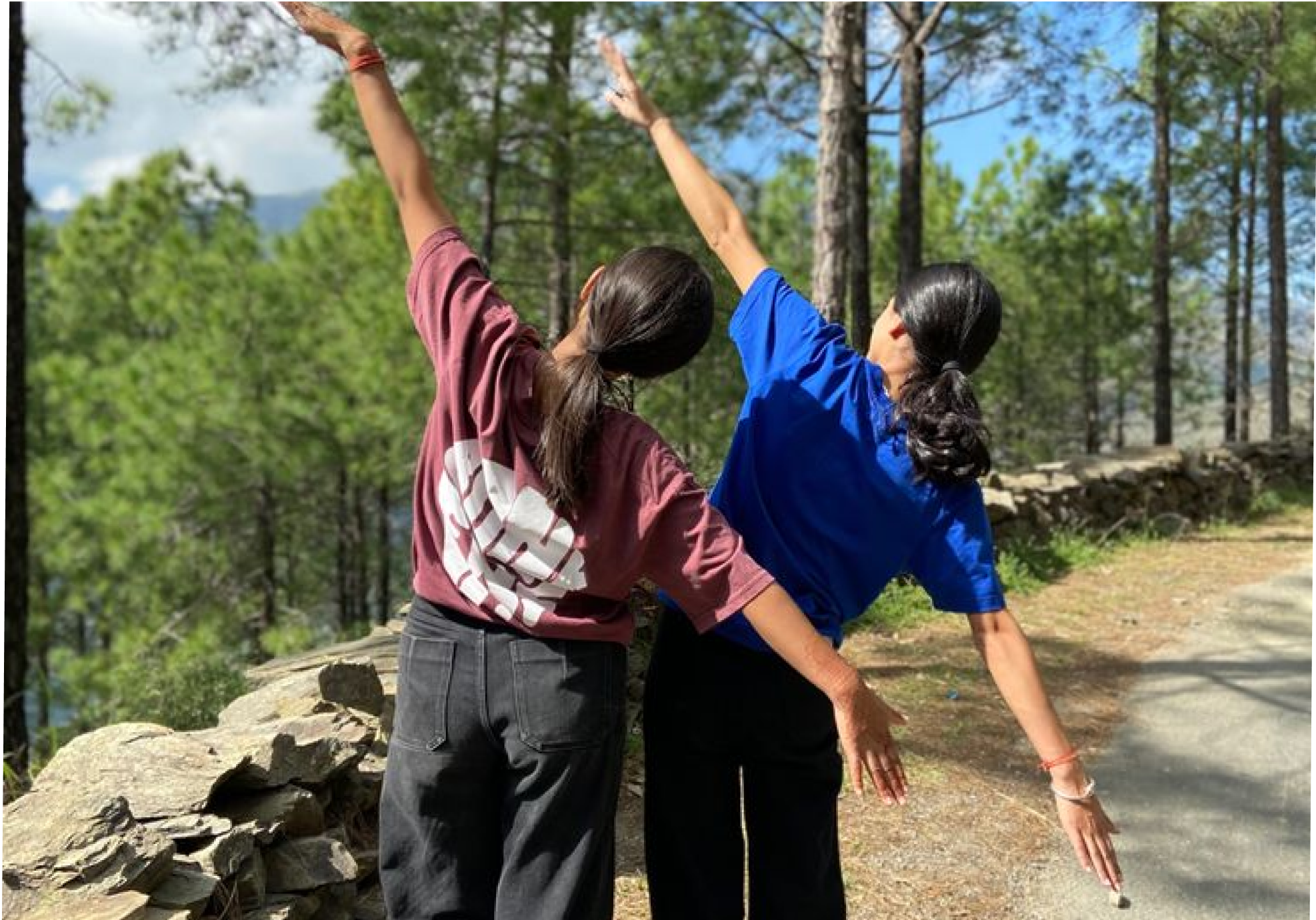 Friends enjoying outdoors